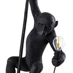Monkey Lamp // Outdoor  // Black (Sitting)