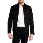 Tony Matte Leather Jacket // Black (XL)