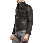 Tony Leather Jacket // Black (XL)