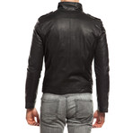 Tony Leather Jacket // Black (L)