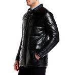Quilted Leather Jacket // Black (XS)