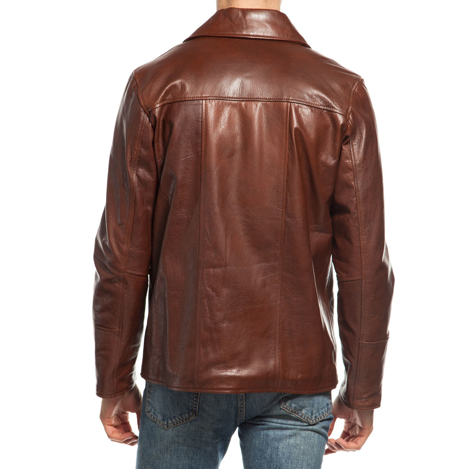 Sleek Leather Jacket // Tobacco (3XL) - DGC - Touch of Modern