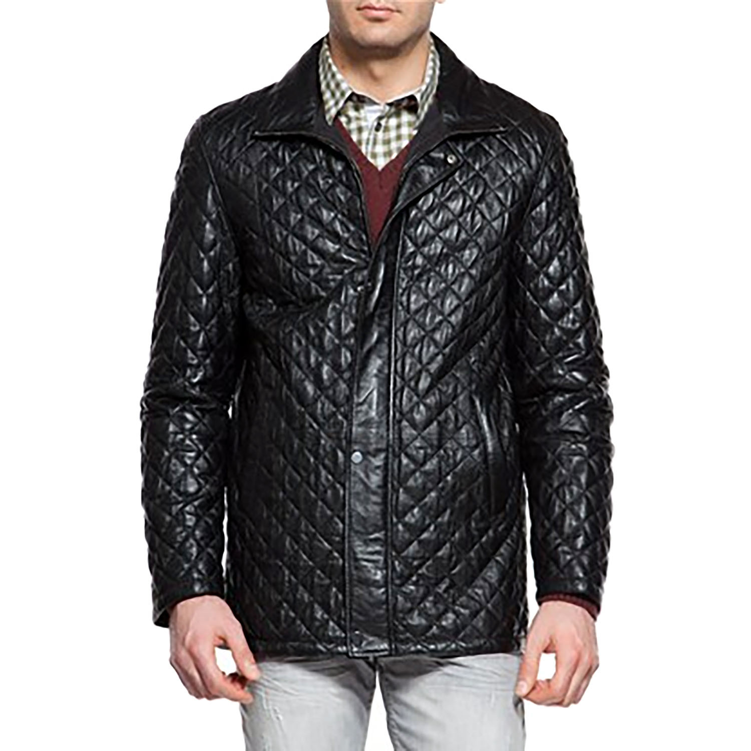 Quilted Snap Leather Jacket // Black (XS) - DGC - Touch of Modern