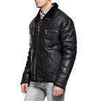 Leather Jacket // Black (L)