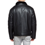 Leather Jacket // Black (L)