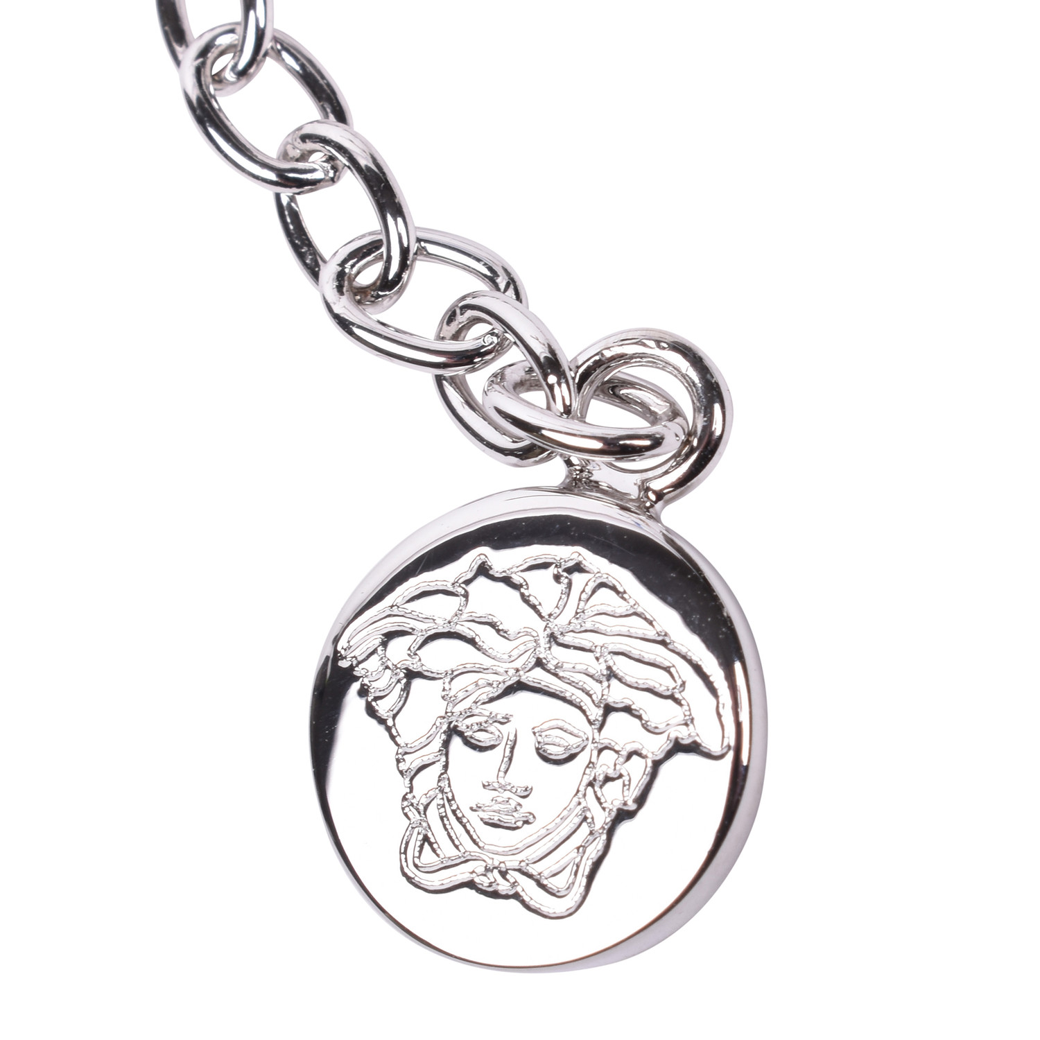 Gianni Versace // Medusa Pendant + Necklace // Silver Tone - Versace