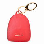 Gianni Versace // Leather Key Chain // Red
