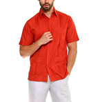 Classic Guayabera Short-Sleeve Shirt // Rust (S)