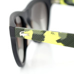 Unisex Sunglasses L806SA // Matte Black + Yellow Camo