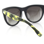 Unisex Sunglasses L806SA // Matte Black + Yellow Camo