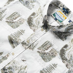 Yosemite National Park Button Front // Gray (L)