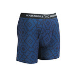 Geo Cotton Softer Than Cotton Boxer Brief // Blue (XL)