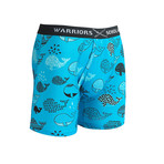 Whale Cotton Softer Than Cotton Boxer Brief // Blue (S)