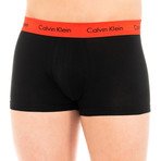 Retro Boxers // Black + Green + Blue + Coral // Pack of 3 (Small)