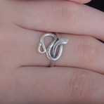 Tiny Snake Ring II // Silver (5.5)