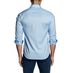 Jacquard Long Sleeve Shirt // Baby Blue (S)