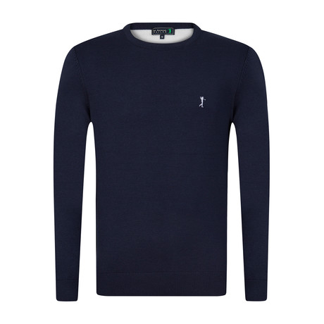 Patcher Pullover + Arm Patch // Navy + Ecru (S)