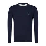 Patcher Pullover + Arm Patch // Navy + Ecru (M)