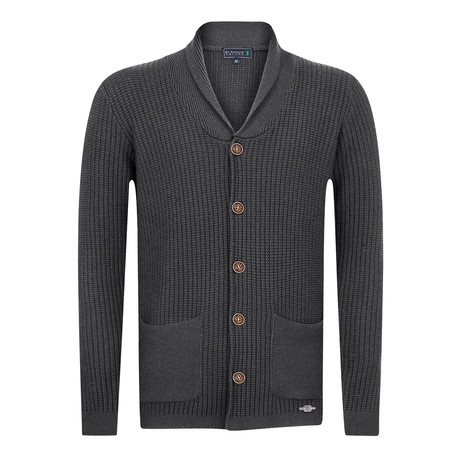 Cardo Buttoned Cardigan // Anthracite (S)