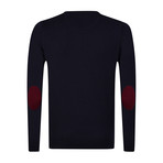 Patcher Pullover + Arm Patch // Navy + Bordeaux (S)