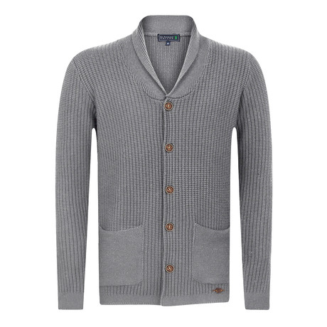 Cardo Buttoned Cardigan // Gray Melange (S)