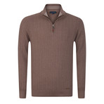 Golfer Textured Half-Zip Pullover // Vizonte (S)