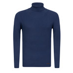 Ola Turtleneck Slim Fit Pullover // Indigo (L)