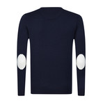 Patcher Pullover + Arm Patch // Navy + Ecru (M)