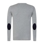 Patcher Pullover + Arm Patch // Light Gray + Navy (3XL)