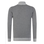 Towy Buttoned Pullover // Gray Melange + Anthracite (3XL)