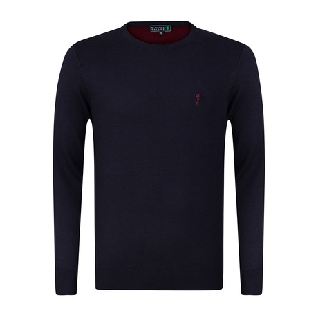 Patcher Pullover + Arm Patch // Navy + Bordeaux (S)