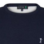 Patcher Pullover + Arm Patch // Navy + Ecru (M)
