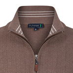 Golfer Textured Half-Zip Pullover // Vizonte (L)