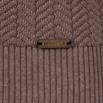 Golfer Textured Half-Zip Pullover // Vizonte (3XL)