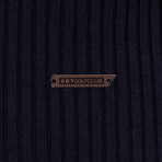 Ola Turtleneck Slim Fit Pullover // Navy (XL)