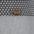 Towy Buttoned Pullover // Gray Melange + Anthracite (3XL)