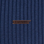 Ola Turtleneck Slim Fit Pullover // Indigo (L)