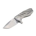 EK33S Mini Titanium Folding Knife (Without glow bar version) (Stonewashed)