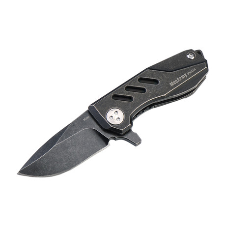 EK33S Mini Titanium Folding Knife (Without glow bar version) (Stonewashed)