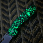 EK3RC Luminous Carbon Fiber Slipjoint pocket knife