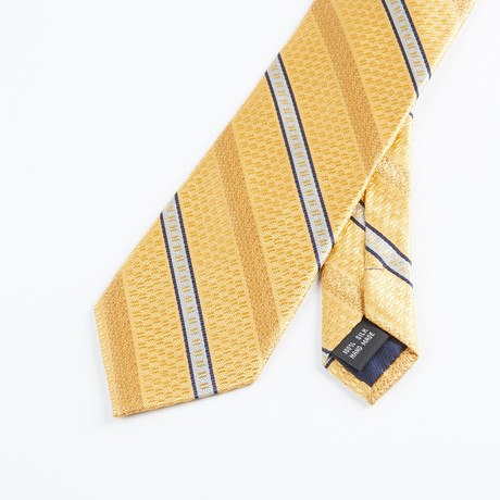 Bruno Piattelli Shaded Stripe Tie // Gold
