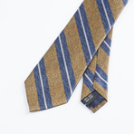 Bruno Piattelli Shaded Stripe Tie // Gold + Blue