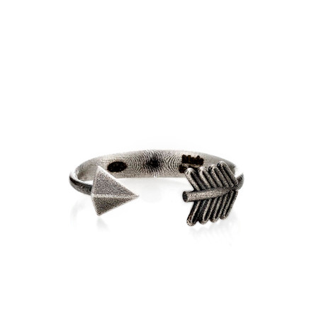 Sterling Silver Made In Italy Arrow Band Ring