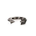 Sterling Silver Made In Italy Arrow Band Ring