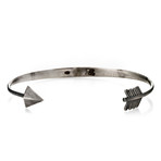 Sterling Silver Made In Italy Arrow Bangle Bracelet