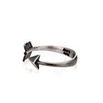 Sterling Silver Made In Italy Arrow Band Ring