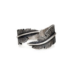 Sterling Silver Made In Italy Fede Feather Ring