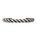 Sterling Silver Made In Italy Spiral Bangle Bracelet