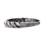 Sterling Silver Made In Italy Spiral Bangle Bracelet