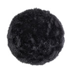 New Zealand Sheepskin Rug // Round (Black)